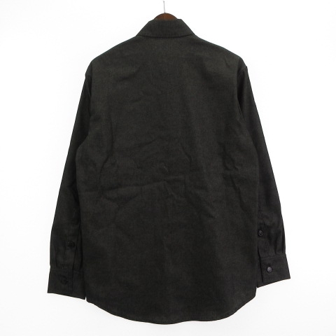 【中古】未使用品 ラフシモンズ RAF SIMONS タグ付き 23SS デニムシャツ 231-M242 ブラック XS ☆AA★_1