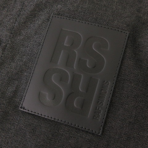 【中古】未使用品 ラフシモンズ RAF SIMONS タグ付き 23SS デニムシャツ 231-M242 ブラック XS ☆AA★_6