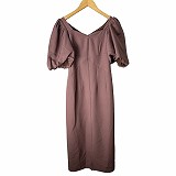 【中古】Her lip to ハーリップトゥー dream scape twill dress S ピンク パフスリーブ 1233305035 ■ST レディース