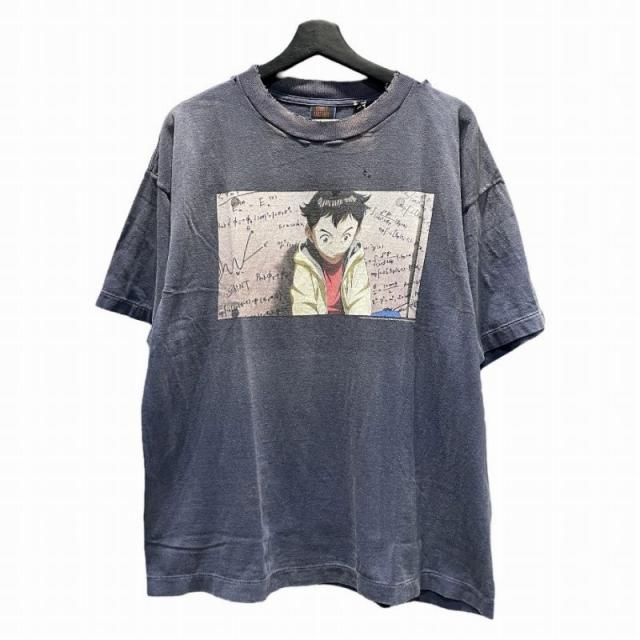 【中古】未使用品 24AW PT_SS TEE PLUTO Tシャツ UED加工 NETFLIX プルートゥ ネットフリックス NAVY 紺 M SM-YS1-0000-C29 メンズ