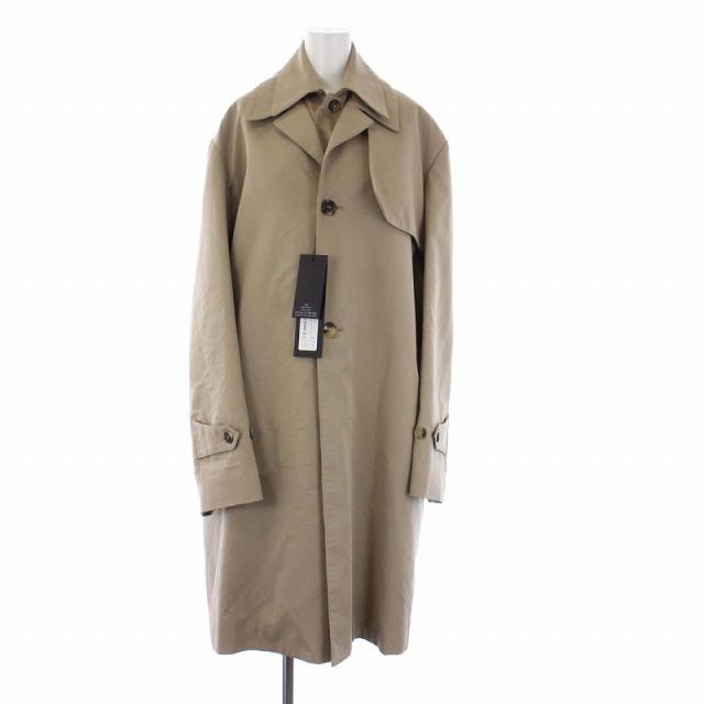 【中古】未使用品 ロク rokh 2021年製 ダブルトレンチコート アウター フェイクレイヤード 34 S ベージュ /KH ■GY21の通販は