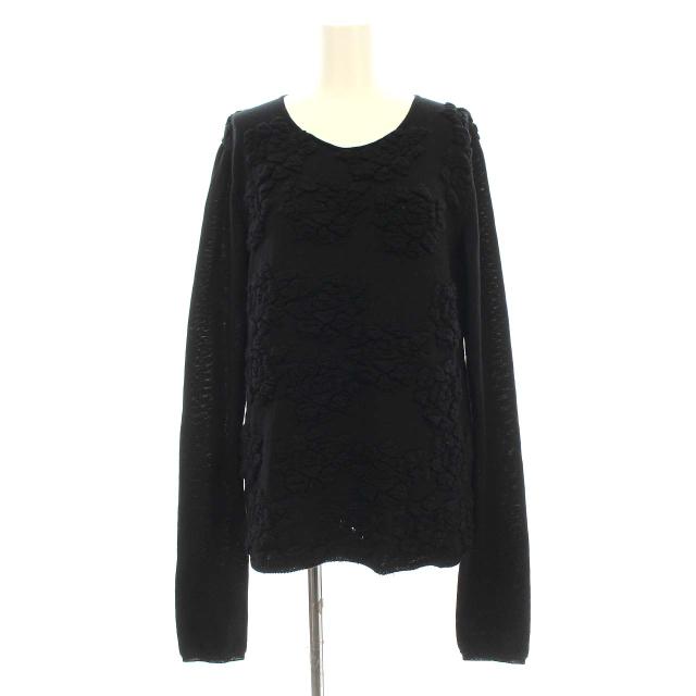 【中古】コムデギャルソン COMME des GARCONS AD2020 20AW ニット セーター 長袖 デザイン S 黒 ブラック GF-N008の通販は