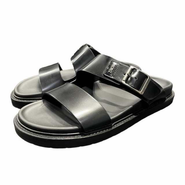 【中古】ディオール Dior AQUA SANDAL アクア サンダル LS 02 22 41 黒 ブラック ☆AA★ メンズ