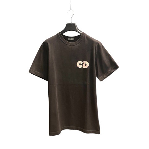 【中古】ディオール Dior × DANIEL ARSHAM ダニエル アーシャム 20SS CD LOGO TEE ロゴTシャツ 半袖 M 黒 ブラック