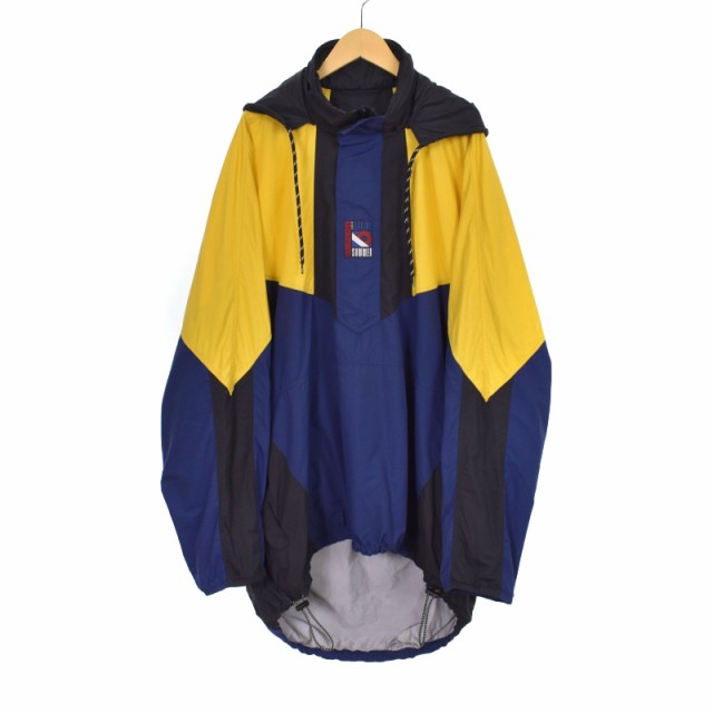 【中古】バレンシアガ BALENCIAGA 18AW ダブルヘムハーフジップ ウインドブレーカー ナイロンジャケット 508530 TXD12