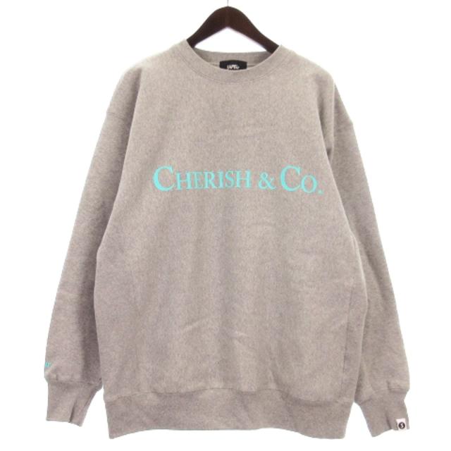 【中古】サプール SAPEur Cherish&co CREWNECK SWEAT スウェット トレーナー 裏起毛 グレー XL メンズの通販は