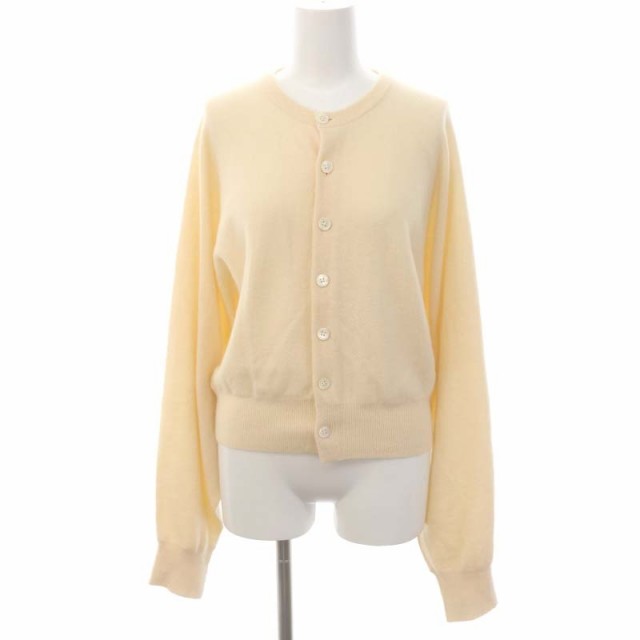 【中古】アンスクリア INSCRIRE 23AW Dolman Cardigan カーディガン ドルマン カシミヤ 長袖 M アイボリー /HS ■OSの通販は