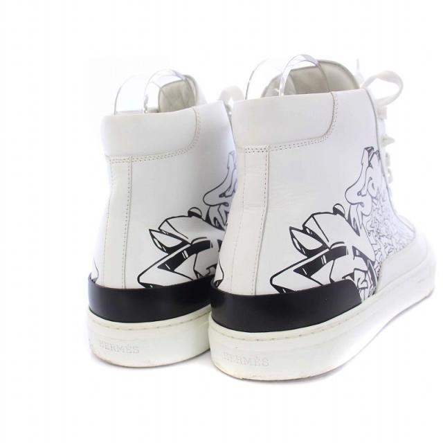 HERMES DISTRICT LEATHER HIGH CUT SNEAKERS ディストリクト レザー