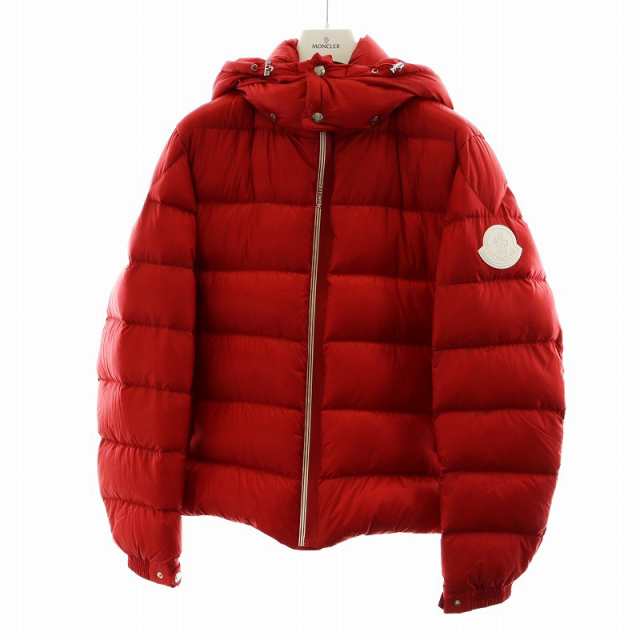 【中古】MONCLER ARVES GIUBBOTTO ダウンジャケット 長袖 フード ジップアップ ロゴワッペン ハンガー付きの通販は