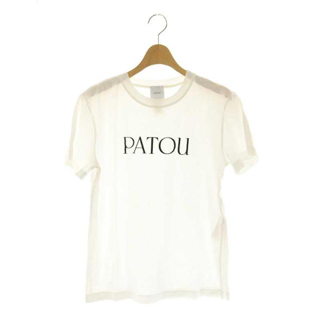 【中古】パトゥ PATOU オーガニックコットン パトゥロゴTシャツ 半袖 クルーネック プリント S 白 ホワイトの通販は 6,800円