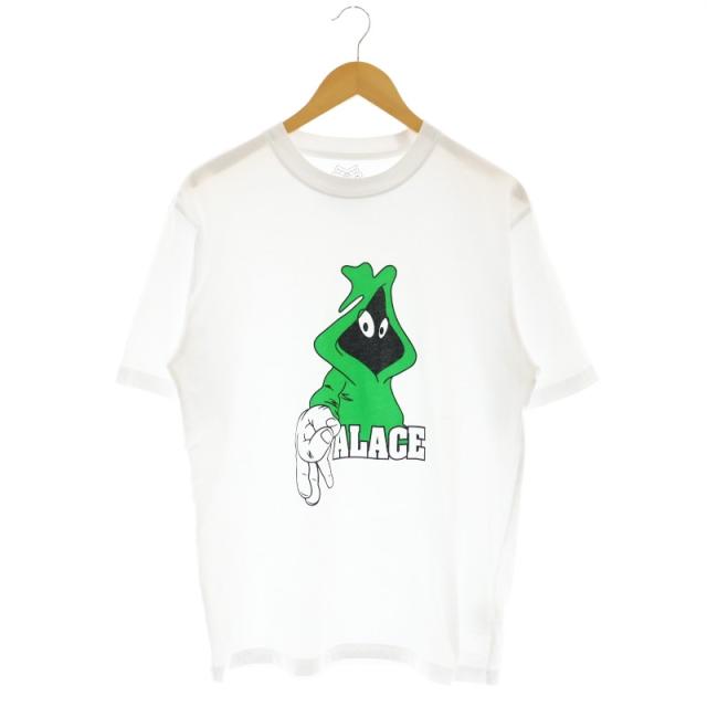 【中古】パレス Palace PRECIOUS Tシャツ カットソー 半袖 クルーネック プリント M 白 緑 黒 /ES ■OS メンズの通販は 6,300円