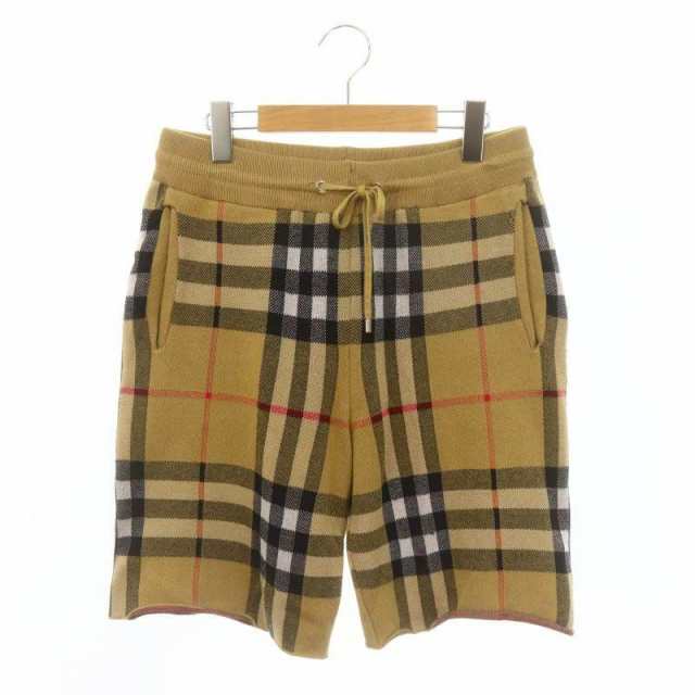 【激安通販 オンラインショップ】日用品 中古】バーバリー BURBERRY ノバチェックニットハーフパンツ パンツ