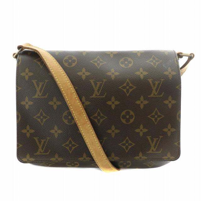 【中古】ルイヴィトン LOUIS VUITTON ミュゼット タンゴ ショルダーバッグ モノグラム キャンバス PVC ヌメ革 茶 ベージュ M51388の通販は