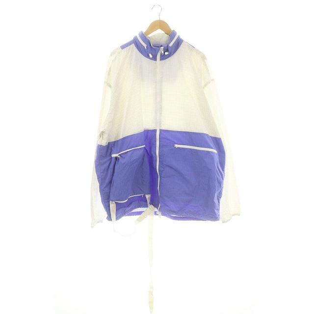 【中古】メゾンマルジェラ Maison Margiela RIPSTOP HOODED BLOUSON ドッキングブルゾン ナイロンジャケット 46