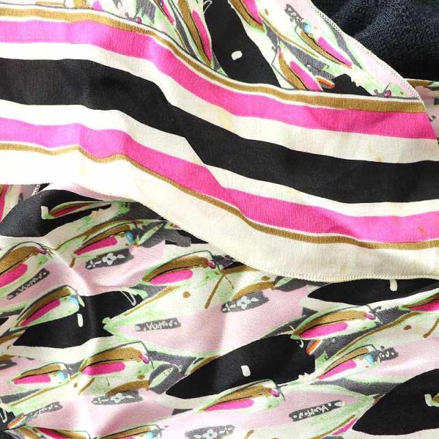 【中古】ルイヴィトン LOUIS VUITTON スカーフ付き ニット セーター 長袖 プルオーバー  S 紺 ネイビー 中古】ルイヴィトン LOUIS VUITTON スカーフ付き ニット セーター 長袖