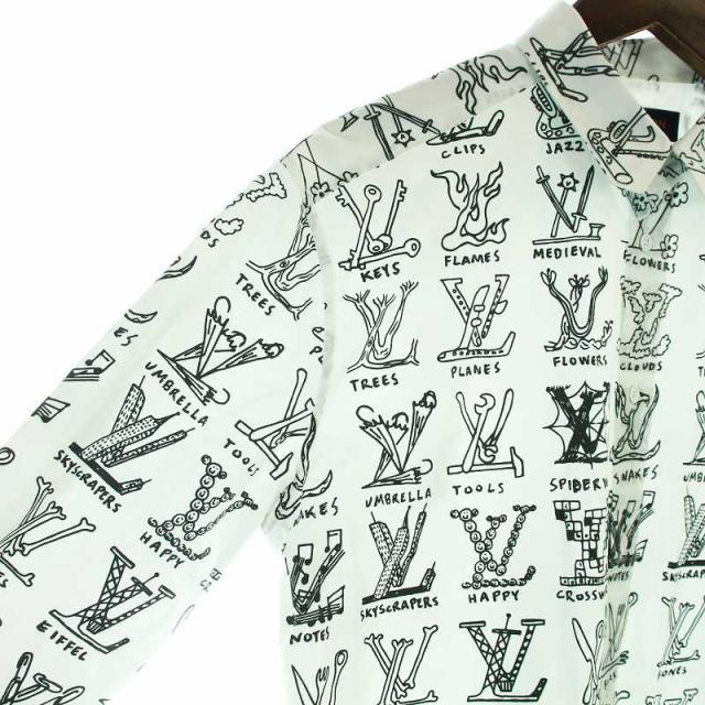 Louis Vuitton ロゴプリント 半袖シャツ LOUIS VUITTON 21SS LV ロゴ プレイズ シャツ