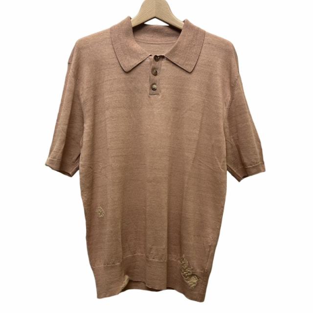 【中古】未使用品 Maison Margiela 10 ポロシャツ ニット Polos M S050-MM MALE RTW AVP Ｍ ピンク S50GL0040