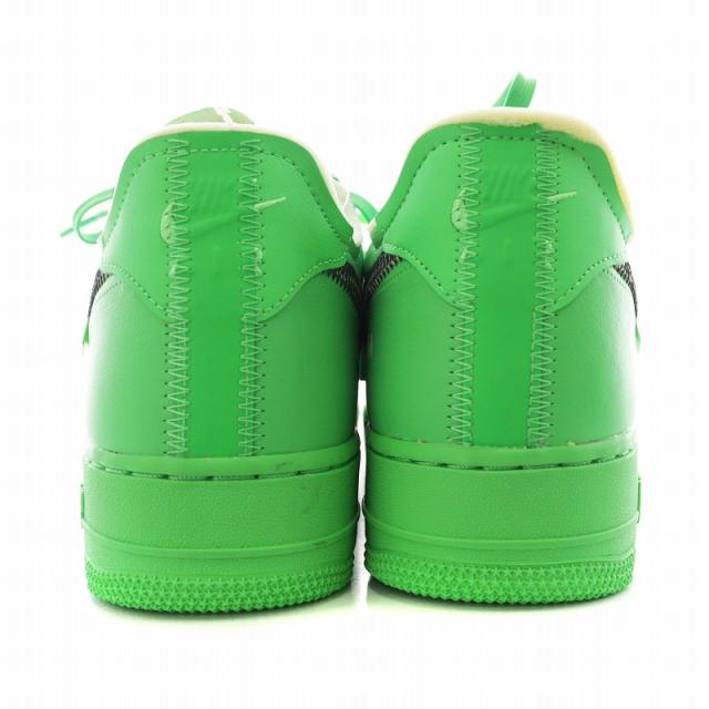【中古】ナイキ NIKE × Off-White Air Force 1 Low Brooklyn Light Green Spark US10.5 28.5cm  緑 DX1419-300