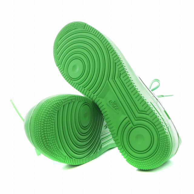 【中古】ナイキ NIKE × Off-White Air Force 1 Low Brooklyn Light Green Spark US10.5 28.5cm  緑 DX1419-300