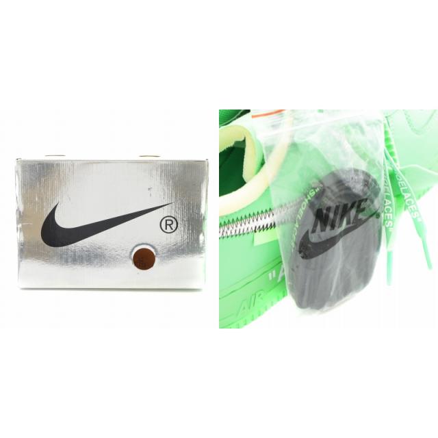 【中古】ナイキ NIKE × Off-White Air Force 1 Low Brooklyn Light Green Spark US10.5 28.5cm  緑 DX1419-300