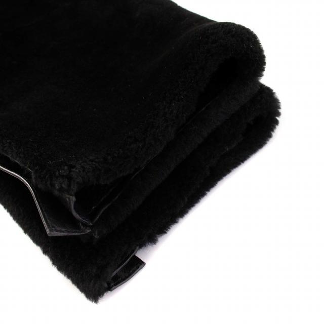 【中古】エルメス HERMES 23AW ムートンジャケット アウター クロップド丈 36 ブラック 3H1204D5 /KH ■KH レディース 中古】エルメス HERMES 23AW ムートンジャケット アウター クロップド