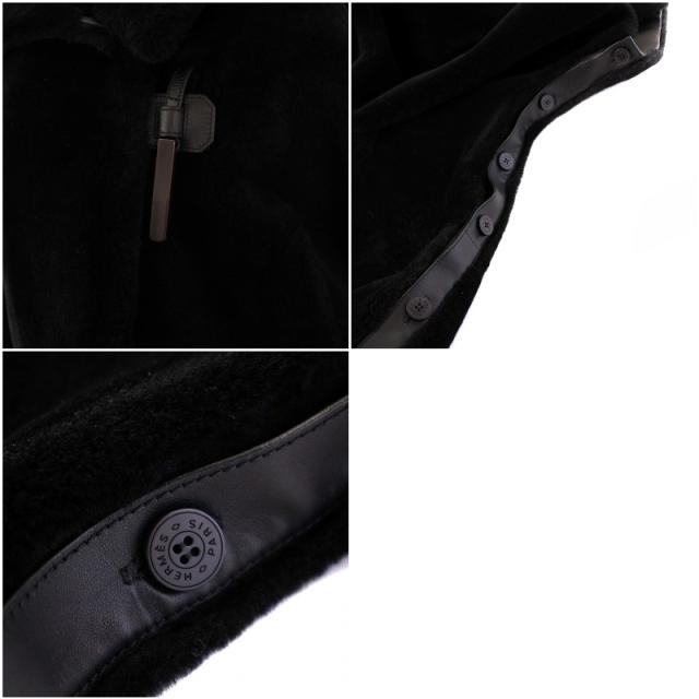中古】エルメス HERMES 23AW ムートンジャケット アウター クロップド