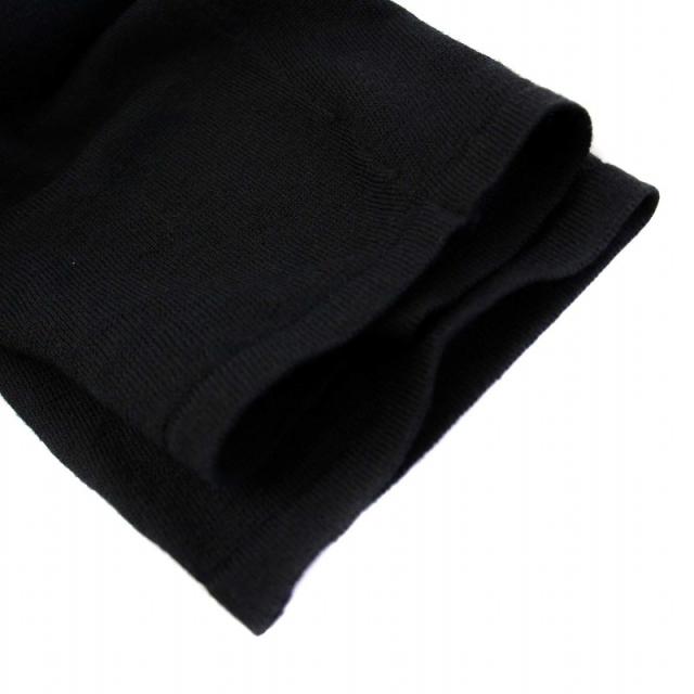 【中古】エルメス HERMES ニットカーディガン 長袖 Hロゴ刺繍 コットンシルク 36 ブラック /KH ■KH レディース 中古】エルメス HERMES ニットカーディガン 長袖 Hロゴ刺繍 コットン