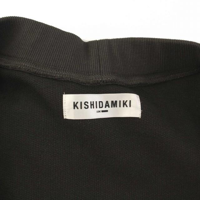 【中古】KISHIDAMIKI cropped sweat zip top クロップドトップス スウェット ジップアップ ショート丈 長袖 F グレー_5