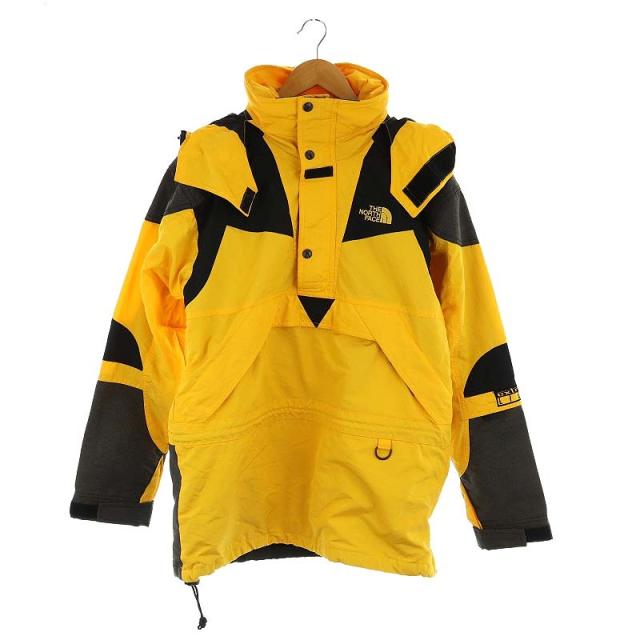 【中古】ザノースフェイス THE NORTH FACE XTREME LIGHT プルオーバー マウンテン ジャケット パーカー S 黄 黒