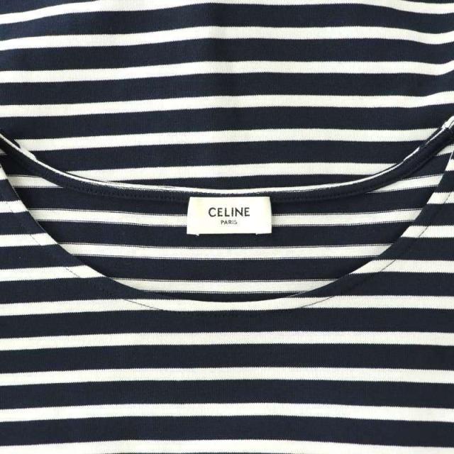 CELINE - セリーヌ by Hedi Slimane 24SS トリオンフ Tシャツ CELINE セリーヌ 24SS TRIOMPHE T-SHIRT IN STRIPED COTTON