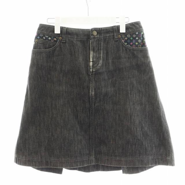 レア品✨️LOUIS VUITTON モノグラム デニム ジャガードミニスカート レア品✨️LOUIS VUITTON モノグラム デニム ジャガードミニスカート