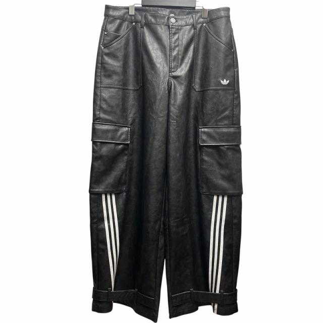 adidas ビンテージ フェイクレザーパンツ