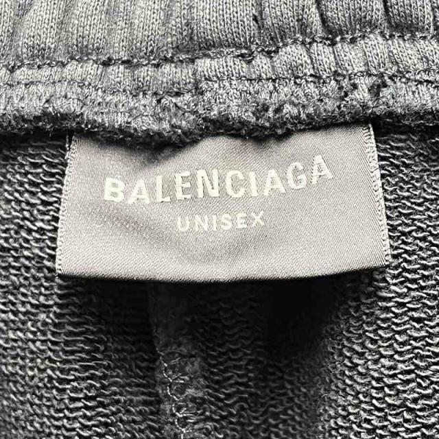 バレンシアガ BALENCIAGA　ロゴ刺繍　スウェット　ハーフパンツ　ショーツ 中古・古着通販】BALENCIAGA (バレンシアガ) ロゴ刺繍スウェット