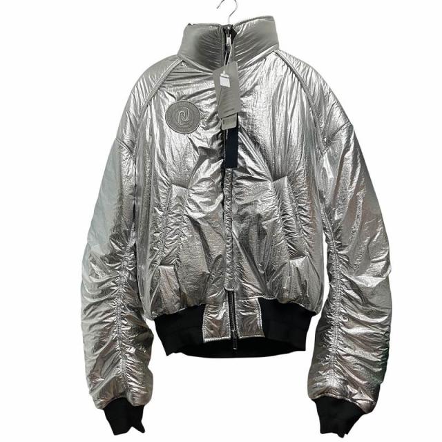 【中古】未使用品 JUUN.J 19AW タグ付き リバーシブルボンバージャケット 46 シルバーカラー カモフラ JC9839H115
