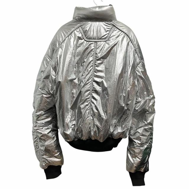 【中古】未使用品 JUUN.J 19AW タグ付き リバーシブルボンバージャケット 46 シルバーカラー カモフラ JC9839H115_1