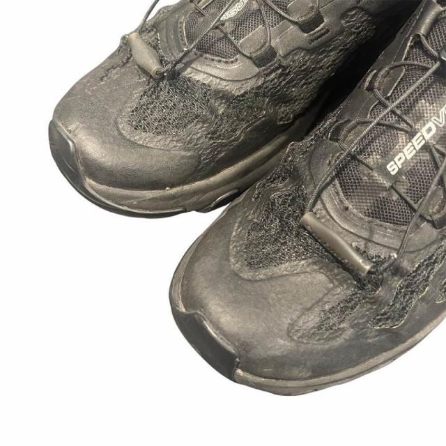 【中古】サロモン Salomon SPEEDVERSE PRG スニーカー 25.5 黒 ブラック l41754200 メンズ