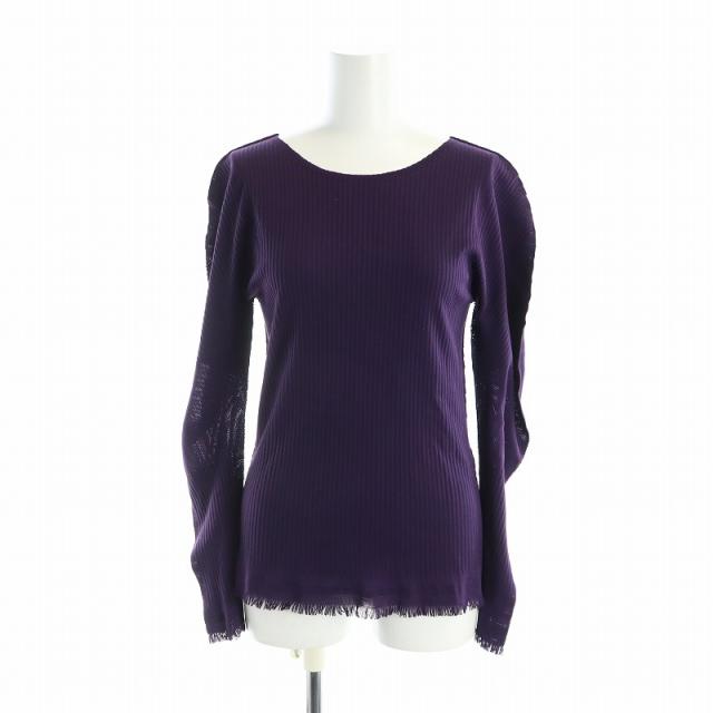 【中古】プリーツプリーズ イッセイミヤケ シャツ カットソー 長袖 3L