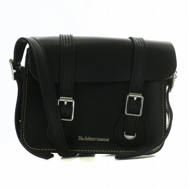 【中古】ドクターマーチン サッチェルバッグ ショルダーバッグ ミニ レザー マグネット ロゴ シルバー金具