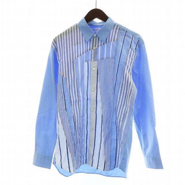 コムデギャルソンシャツ ストライプブルーシャツ COMME des GARCONS