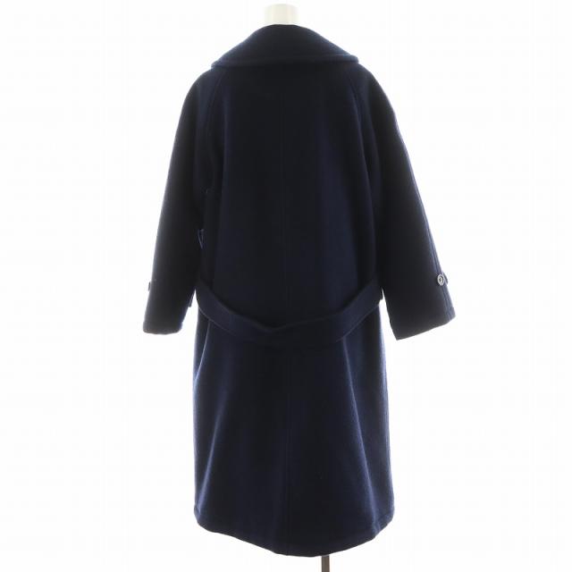 トリココムデギャルソン リバーコート 丸襟 ダブルフェイス ウール