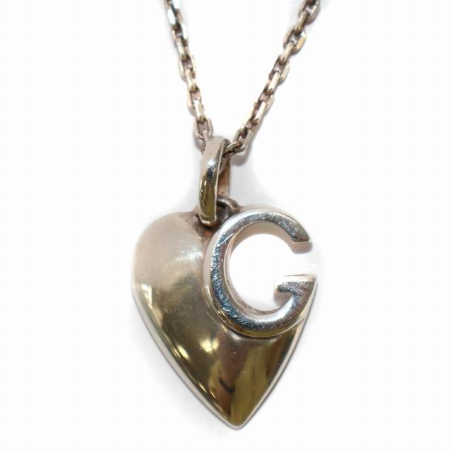 GUCCI　グッチ　Gロゴ　ネックレス　ペンダント　AG925　SLV　SV925 トップ有　メンズ　レディース 2328 GUCCI グッチ Gロゴマーク ネックレス SV925 AG925