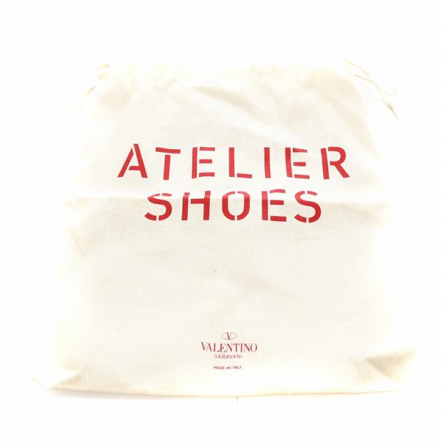 【中古】ヴァレンティノ ガラヴァーニ VALENTINO GARAVANI ATELIER SHOES スリッポン シューズ 37 24.0cm 白 赤