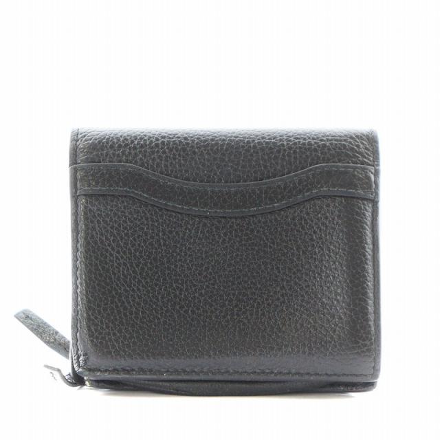 ✨極美品✨バレンシアガ　二つ折り　ケース　小銭入れ　クロコ　レザー　黒 バレンシアガ BALENCIAGA BALENCIAGA 二つ折り財布 768429 2AA56