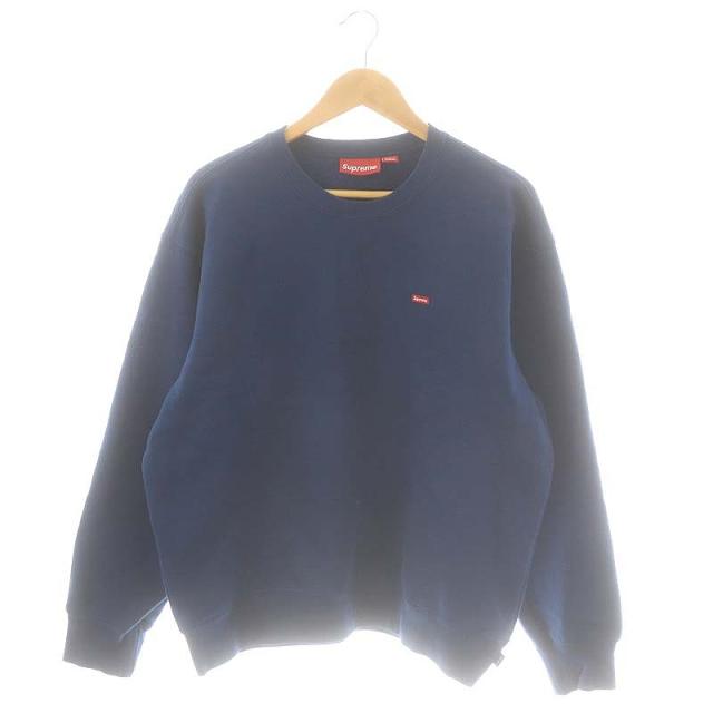 【中古】シュプリーム SUPREME スモールボックスロゴスウェットトップス トレーナー 裏起毛 M 青 /MI ■OS ■AD