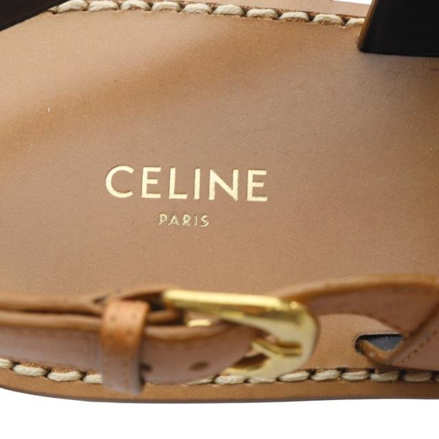 中古】セリーヌ CELINE CRECY SANDAL ビットデザイン ストラップ