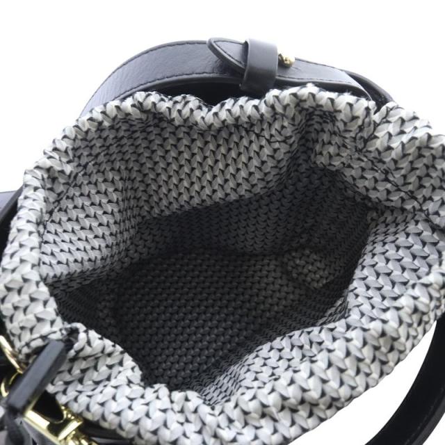 【中古】レペット Repetto 2way フリル クロスボディ ショルダーバッグ ハンドバッグ レザー 黒 ブラック /SR39