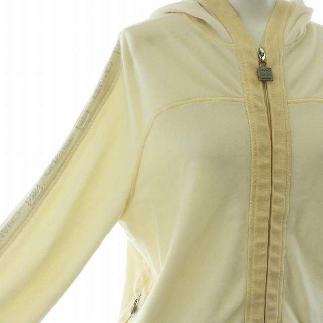 中古】シャネル CHANEL ジップアップパーカー フーディ トレーナー