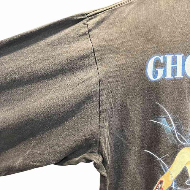 【中古】未使用品 セントマイケル タグ付き 24SAW 攻殻機動隊 プリント エイジング加工 長袖 Tシャツ M 黒_2