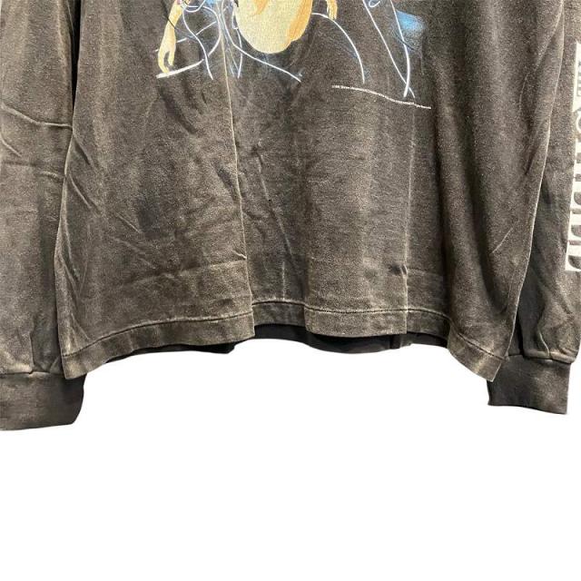 【中古】未使用品 セントマイケル タグ付き 攻殻機動隊 プリント エイジング加工 長袖 Tシャツ L 黒_3