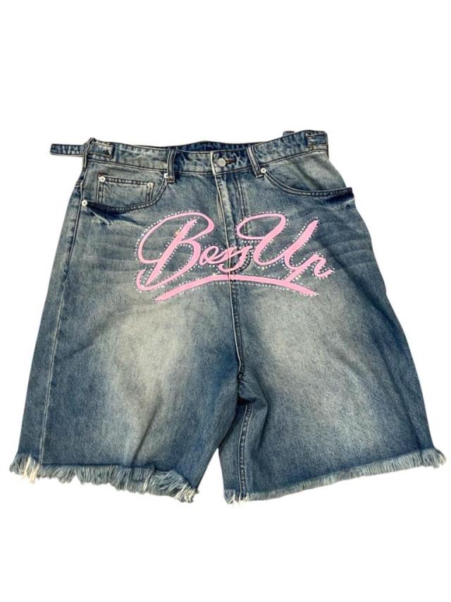 【中古】ボスアップ Boss Up デニム ショートパンツ L 青 ブルー 2025031703 メンズ